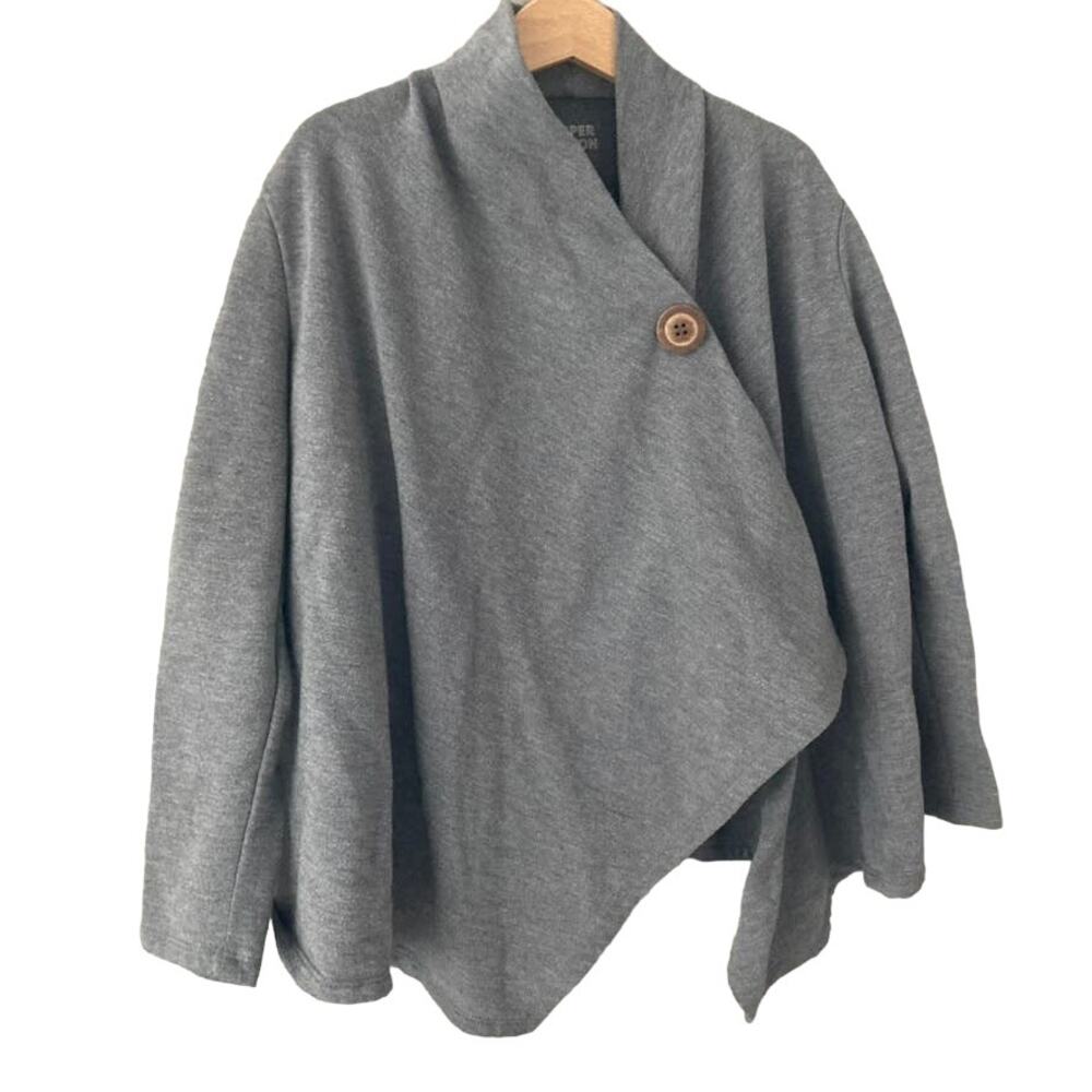 Harper Canyon Cardigan Poncho Sweater - Gray - Small or 7/8